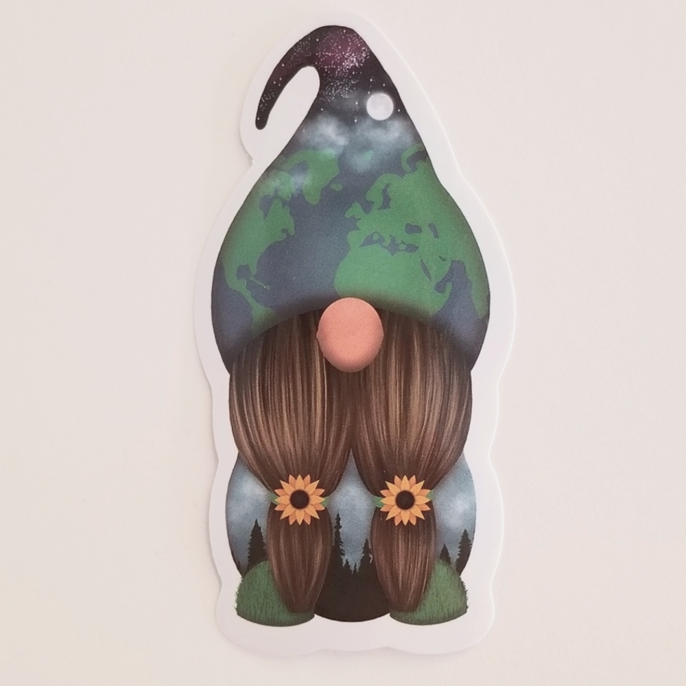 10/$10 Earth Gnome Sticker